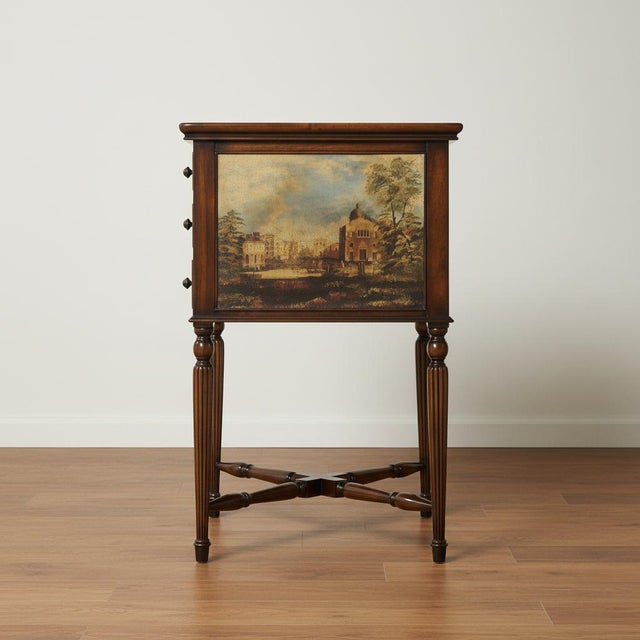 Italian Theodore Alexander Italian West Indies Style Arcadia Accent Side Table For Sale - Image 3 of 6