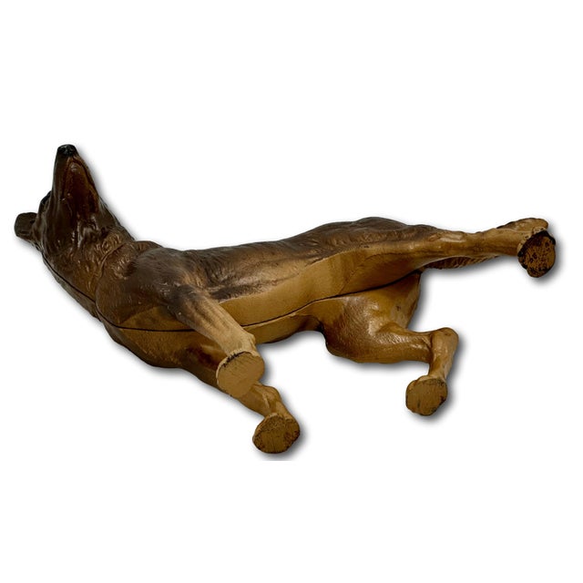 Excellent Vintage Hubley Manufacturing Co Usa Cast Iron German Shepherd Dog Doorstop - Circa 1930s For Sale - Image 14 of 18