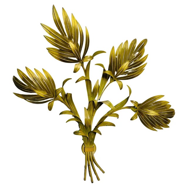 Florentine Flower Shape Wall Lamp, Italy, 1950s For Sale - Image 11 of 11