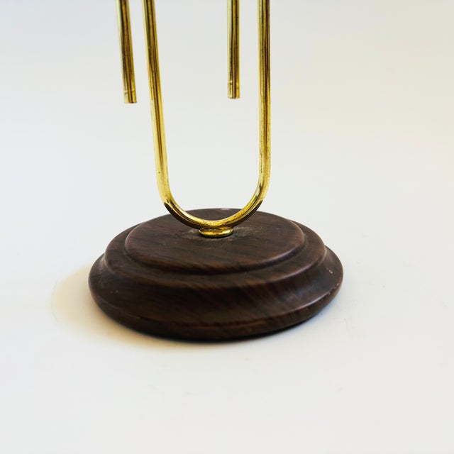 Large Vintage Brass Paperclip Note Holder / Letter Holder For Sale - Image 9 of 10