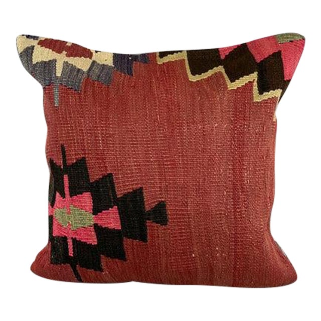 20 x 20 Kilim Pillow Turkish Cushion Natural Design Pillow Cushion Cover For Sale