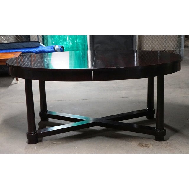 Art Deco Barbara Barry for Baker Art Deco Extension Dining Table With 2 Leaves For Sale - Image 3 of 14