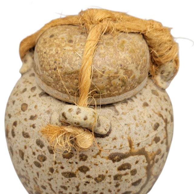 Asian Inspired Studio Pottery Stoneware Urn Ginger Jar For Sale In Boston - Image 6 of 14