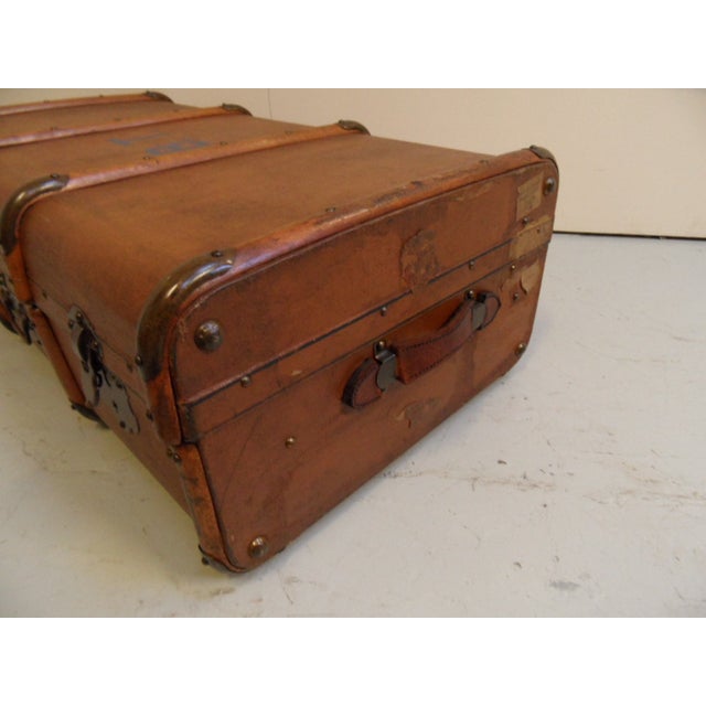 Vintage Wooden Suitcase, 1950s For Sale - Image 11 of 13