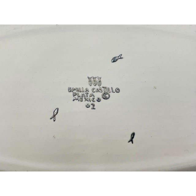 Vintage Emilia Castillo Porcelain & Pure Silver Serving Bowl, Mexican Modern For Sale - Image 13 of 18