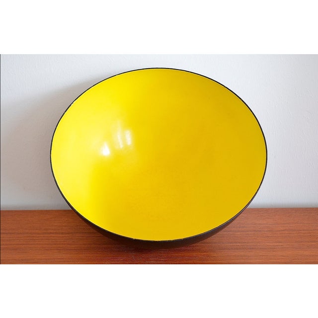 Bauhaus Enamelled Steel Bowl by Herbert Krenchel for Torben Ørskov, 1950s For Sale - Image 3 of 6