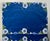 Vintage Set of 6 Royal Blue & White Floral Madeira Cotton Placements For Sale In New York - Image 6 of 15