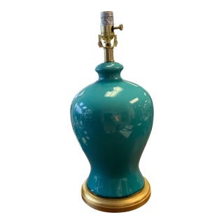 21st Century Lauren Ralph Lauren Turquoise Lamp For Sale