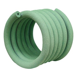 Mint Green Coil #06 Sculptural Object by Caspi Ceramics Nl For Sale