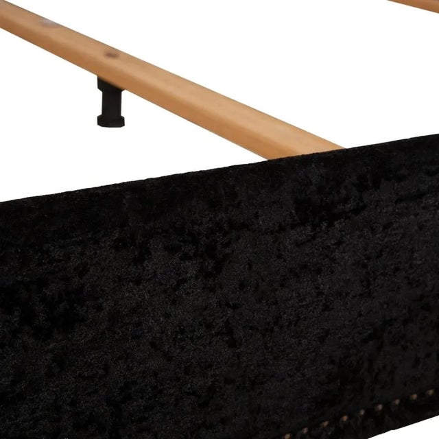 Modern Ali Baba Bed in Black Fabric from Bretz For Sale - Image 3 of 15
