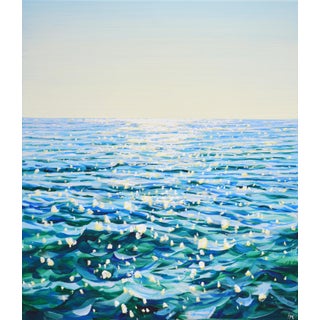 "Clear Day. Ocean Light." Original Contemporary Painting by Iryna Kastsova For Sale