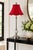 Late 20th Century Late 20th Century Hollywood Regency Tall Brushed Stainless Steel Table Lamp With Veined Orb and Burgundy Scalloped Bell Shade For Sale - Image 5 of 8