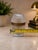 1930s 1930s Vintage French Baccarat Style Pressed Glass Table Lighter W/Hinged Lid 4" For Sale - Image 5 of 8