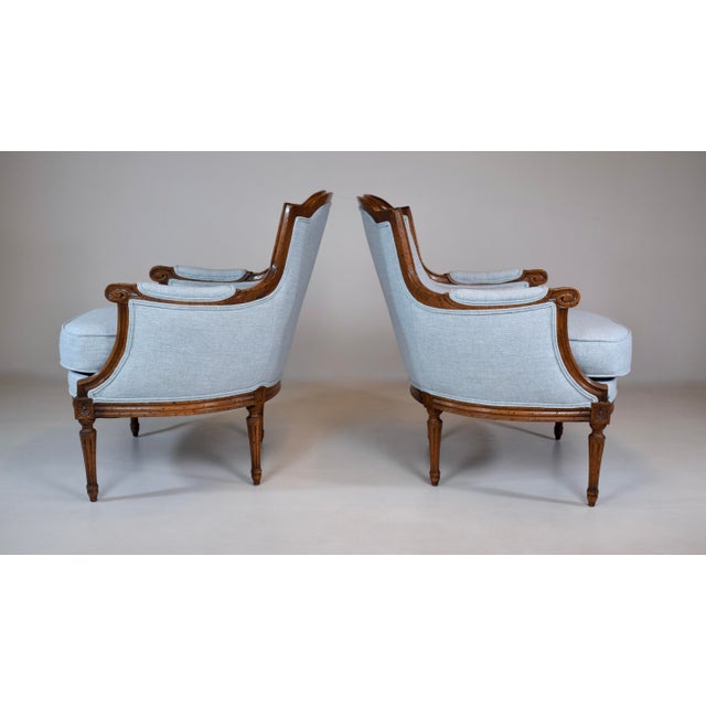 French French Bergere Armchairs by Baker Furniture For Sale - Image 3 of 12