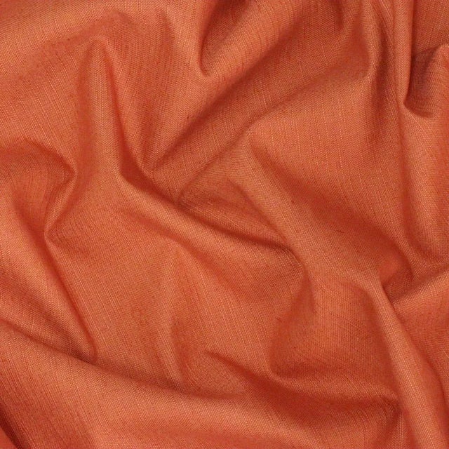 English Clearance Canton Plain Orange Fr Fabric For Sale - Image 3 of 3