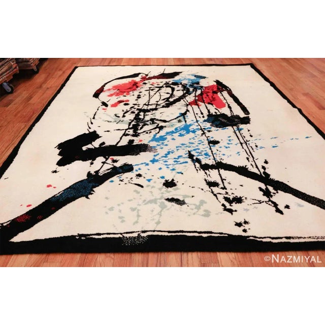 Beautiful and Extremely Artistic Vintage Scandinavian Ege Art Line Robert Jacobsen Rug, Country of Origin / Rug Type:...