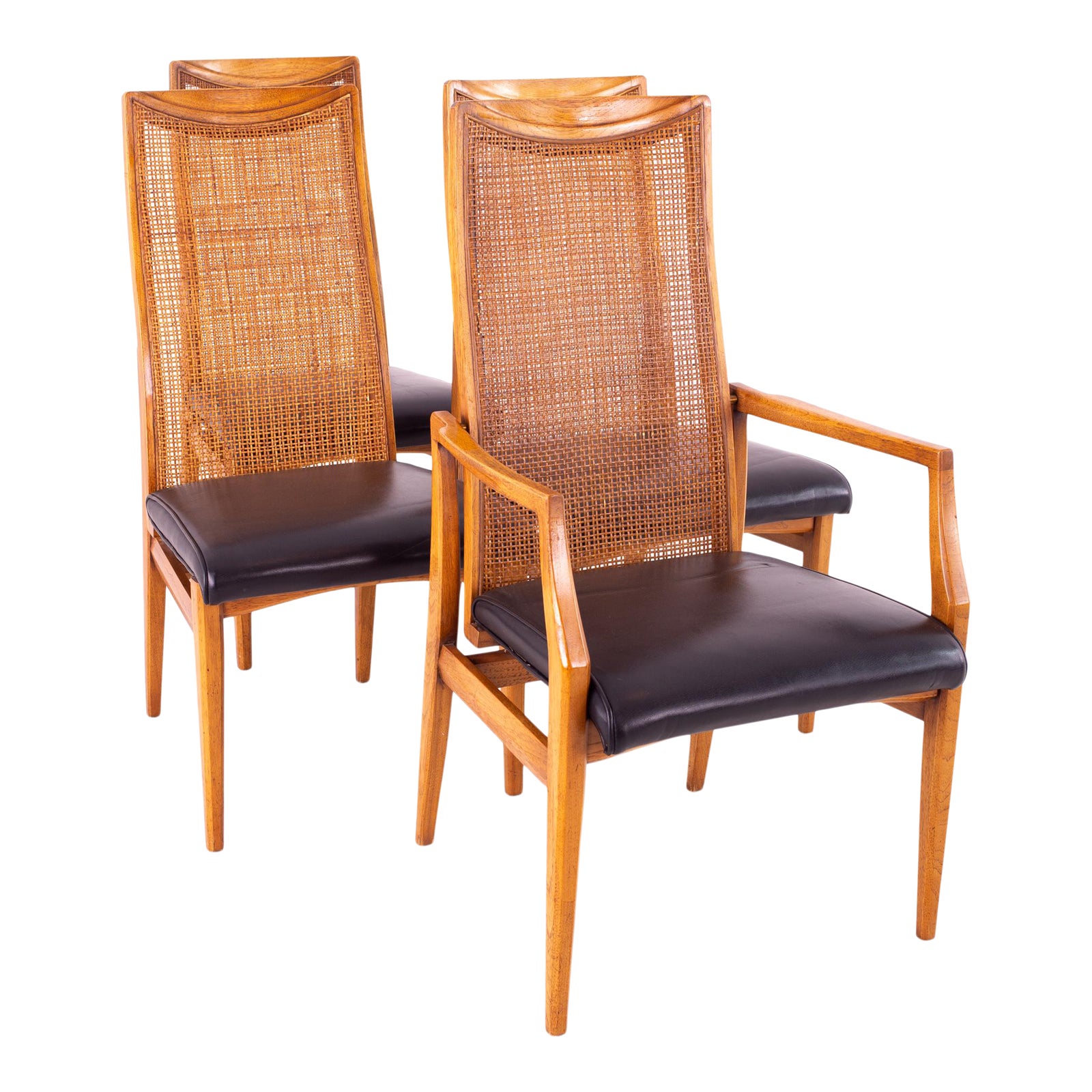 Drexel Heritage Mid Century Dining Chairs Set of 4 Chairish