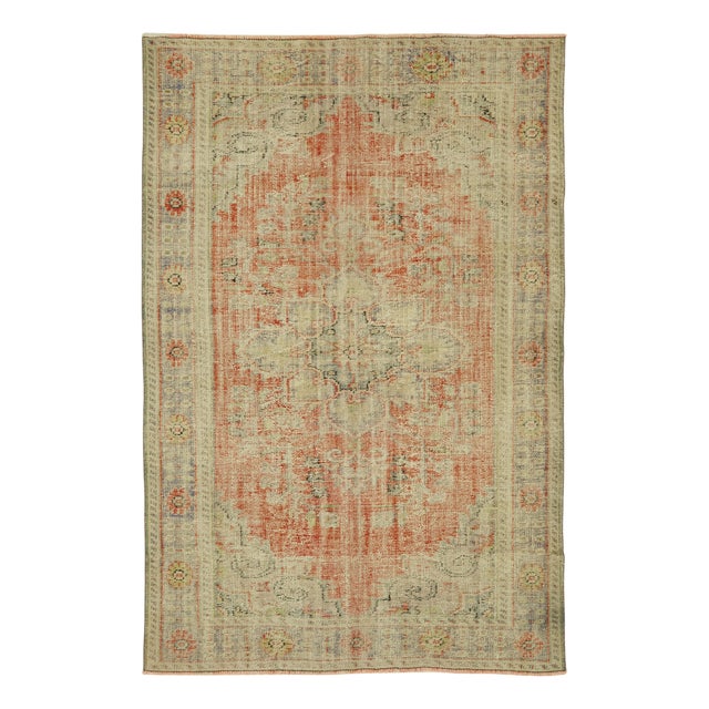 Vintage Turkish Area Rug For Sale