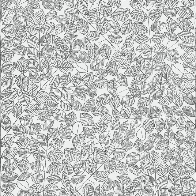 SAMPLE - Boråstapeter Romans Wallpaper In Black For Sale