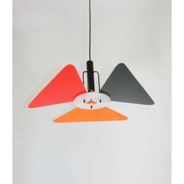 Vintage Postmodern Colourful Pendant Light, 1990s. For Sale - Image 4 of 10