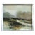 Mid-Century Modern 'A Gentle Path' Vintage Original Mini Landscape Oil Painting, Framed For Sale