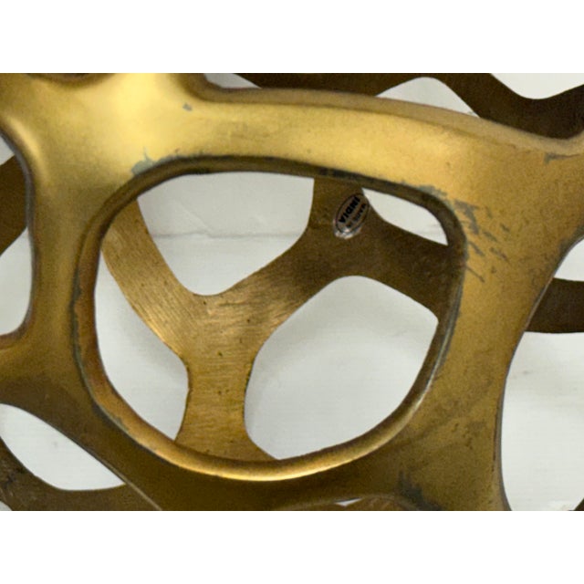 Metal Z Gallerie Gold Metal Sphere For Sale - Image 7 of 12