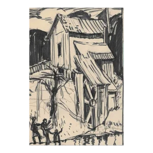 1940s Norman Kent Mill Drawing