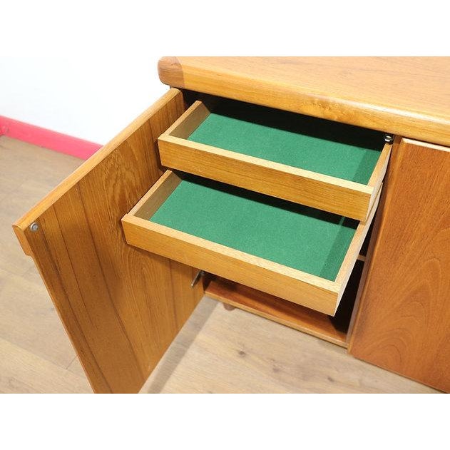 Mid-Century Modern Mid Century Modern Vintage Teak Danish Credenza Sidebaord by Christian Linneber For Sale - Image 3 of 15