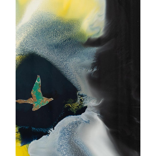 20th Century Belgian Artwork With Metal Frame By Rene Berdal For Sale - Image 9 of 10