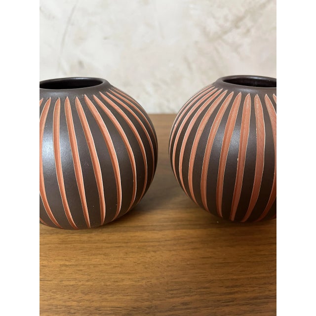 1960s Kerbschnitt Vases from Worms, 1960s, Set of 2 For Sale - Image 5 of 18