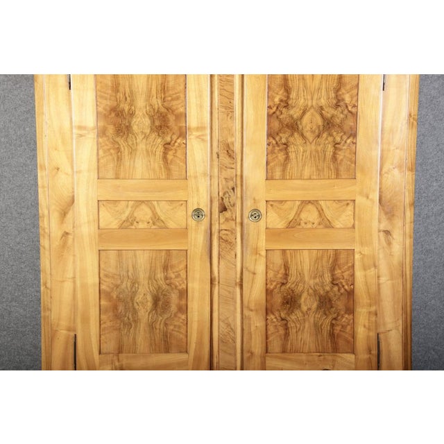 Antique Louis XVI Biedermeier Walnut Cabinet, 1800s For Sale - Image 16 of 18
