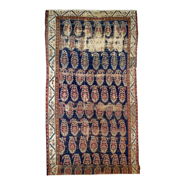1830s, Handmade Antique Collectible Northwest Persian Runner 5.2' X 10.7' For Sale