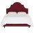 Transitional Halsted Bed in Berry Classic Velvet, Full For Sale - Image 3 of 6