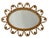 Vintage French Oval Rattan Mirror, 1950s For Sale - Image 10 of 10