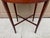 1930s Regency-Style Mahogany Oval Side Table With Cross-Stretcher Base For Sale - Image 9 of 11