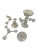 Cambridge Glass Company Vintage Pair of Vintage Cambridge Arm Stackable Glass Candlesticks For Sale - Image 4 of 12