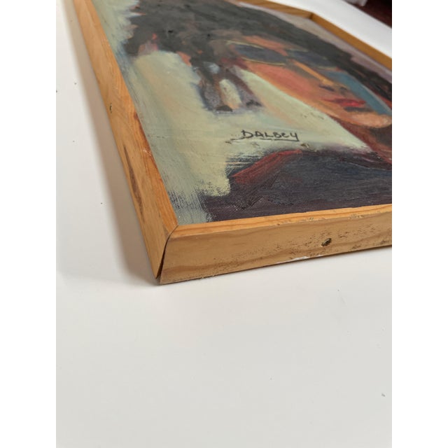 1980s Impressionist Style Portrait - Oil on Canvas by Hannah Dalbey #2 - For Sale In Monterey, CA - Image 6 of 7