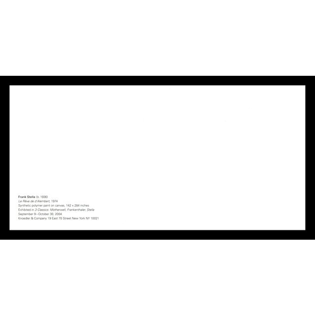 Yellow 2004 Exhibition Announcement Prints "3 Classics: Motherwell, Frankenthaler, Stella" - Set of 4 For Sale - Image 8 of 9