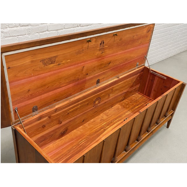 Off-white Mid Century Modern Sculptural Walnut Commode | Cabinet With Brutalist Style Wood Details, C. 1960s For Sale - Image 8 of 16