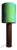 Tall Scandinavian Tropical Hardwood Table Lamp, 1960s For Sale