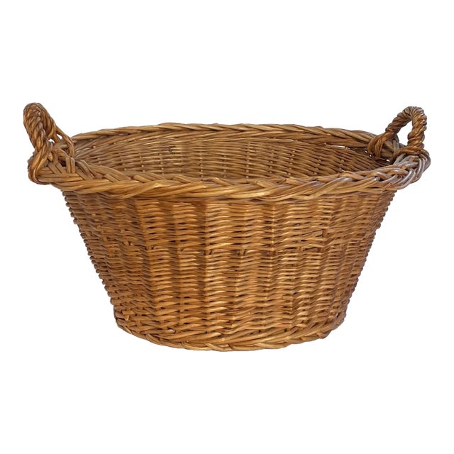 1950 French Gathering Basket For Sale