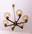 Vintage Italian Gold-Plated Brass Chandelier with Six Globes by Angelo Brotto, Italy, 1960s For Sale - Image 11 of 11