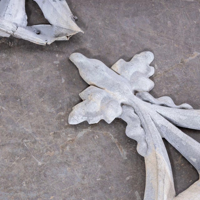 French Decorative Zinc Roof Edging Panels, 1920s, Set of 5 For Sale - Image 9 of 10