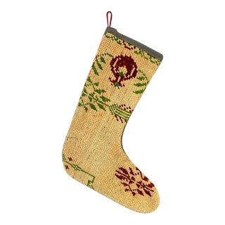Turkish Kilim Rug Christmas Stocking For Sale