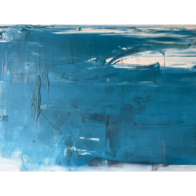 1960s Mid-Century Modern Expressionist Abstract Acrylic on Canvas Painting, Framed For Sale - Image 11 of 16