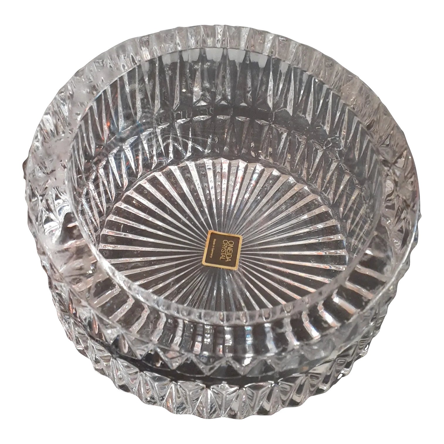 1960s Onieda Crystal Germany Decanter Holder or Bowl Chairish