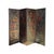 Late 19th Century Antique Chinoiserie-Decorated Painted Leather Folding Screen For Sale - Image 5 of 5