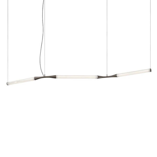 Ypsilon S-Shaped Glass Suspension Lamp by Lorenza Bozzoli For Sale - Image 4 of 5