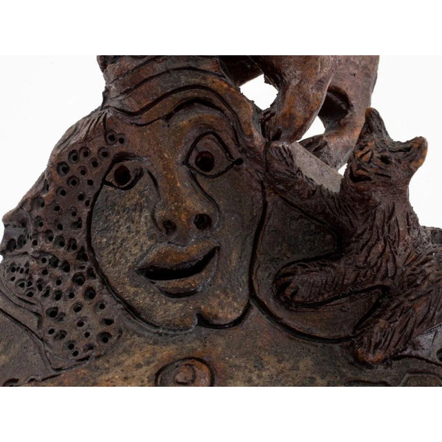 Eva Bouzard-Hui Abstract Art Pottery Sculpture For Sale - Image 4 of 11