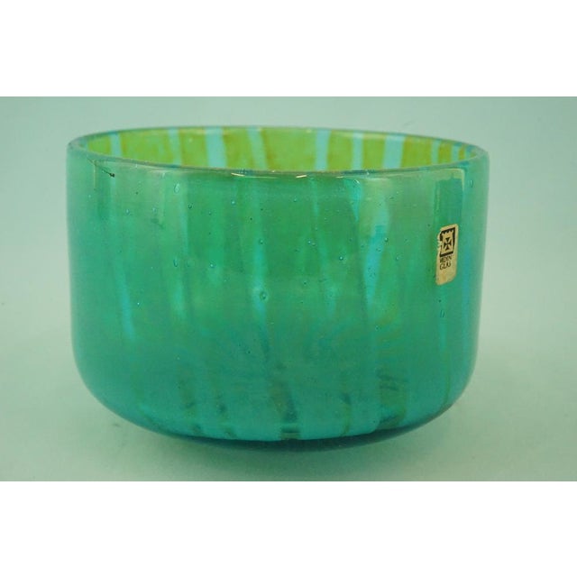 Glass 20th Century Glass Vase by Michael Harris of Mdina Glass, Malta, 1960s For Sale - Image 7 of 18